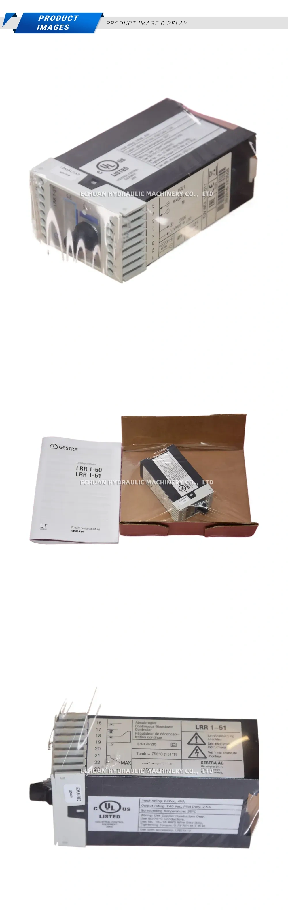 GESTRA LRR 1-51 Continuous Blowdown Controller Description