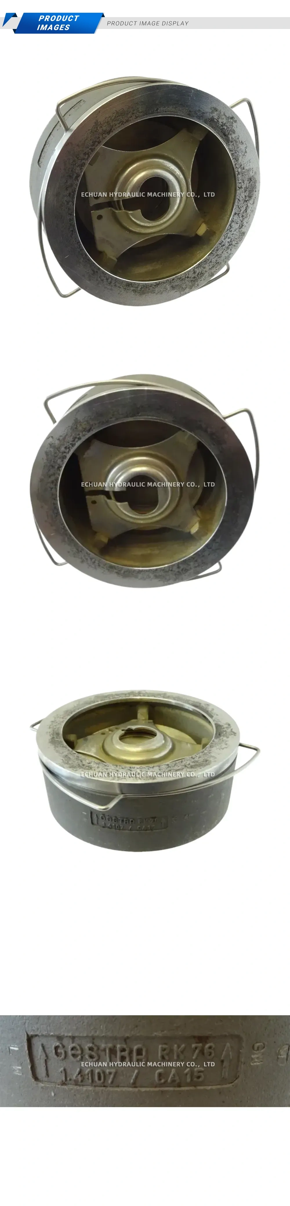 GESTRA RK 76 Check Valve Description