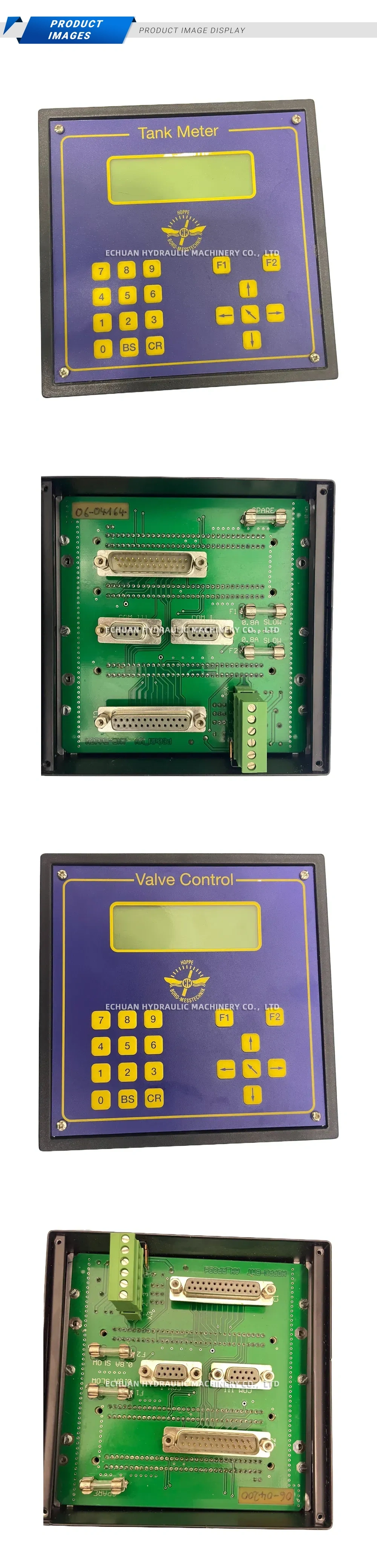 Hoppe Bord-Messtechnik AH_RP88d Industrial Control Panel (Tank Meter / Valve Control) Description
