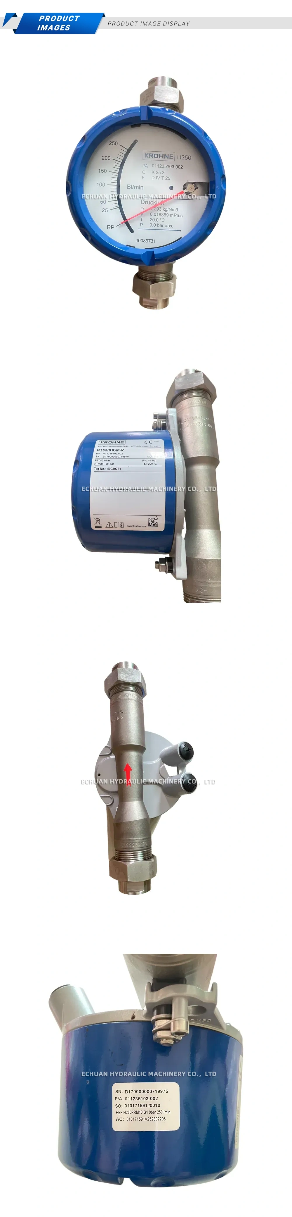 KROHNE H250/RR/M40 Variable Area Flowmeter Description
