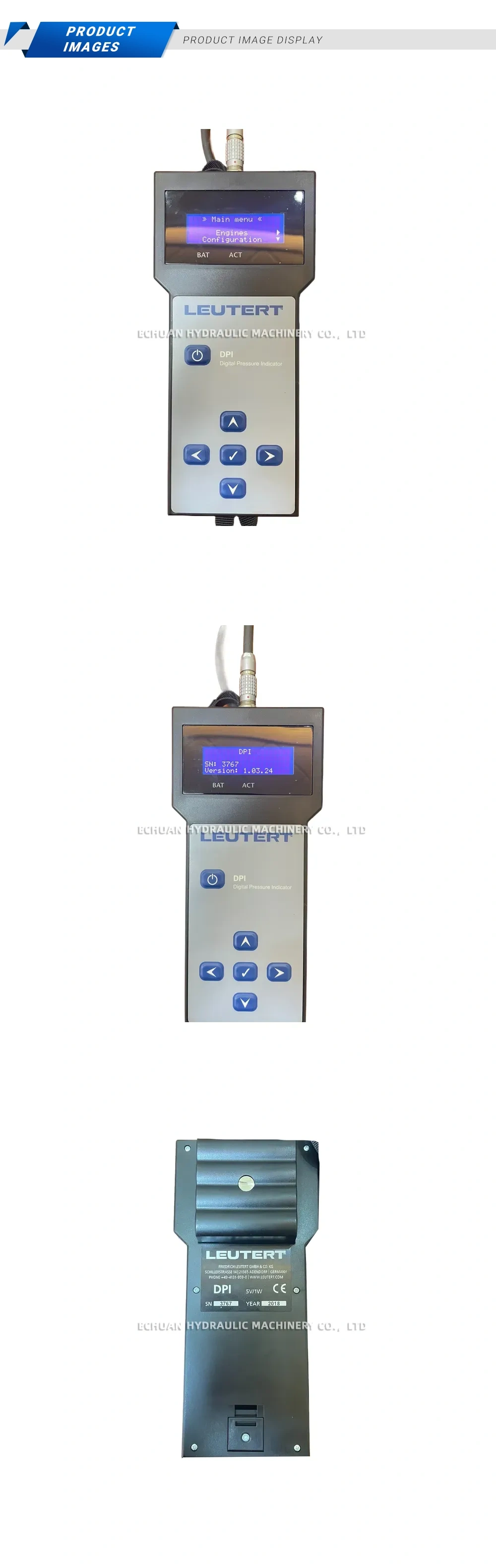 Leutert DPI Digital Pressure Indicator Description