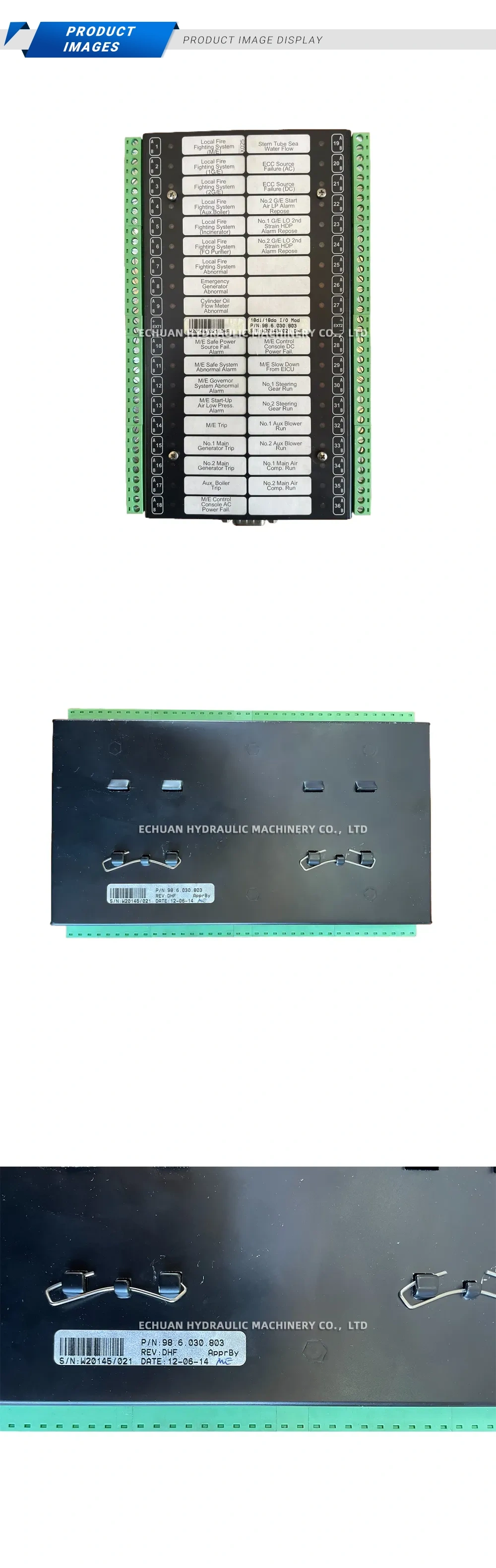 MAN 98 6 030 803 18di/18do I/O Module Description