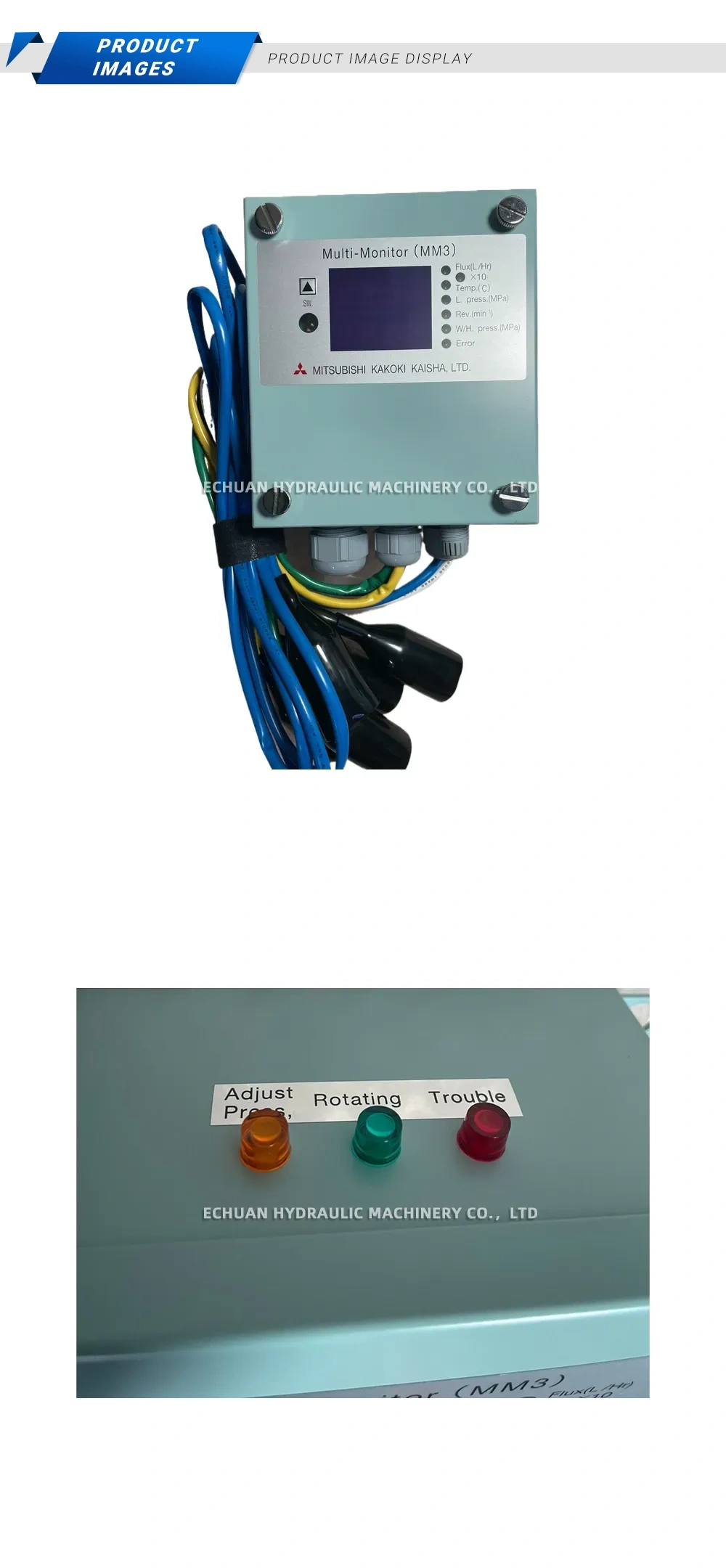 Mitsubishi Kakoki MM3 Multi-Monitor Description