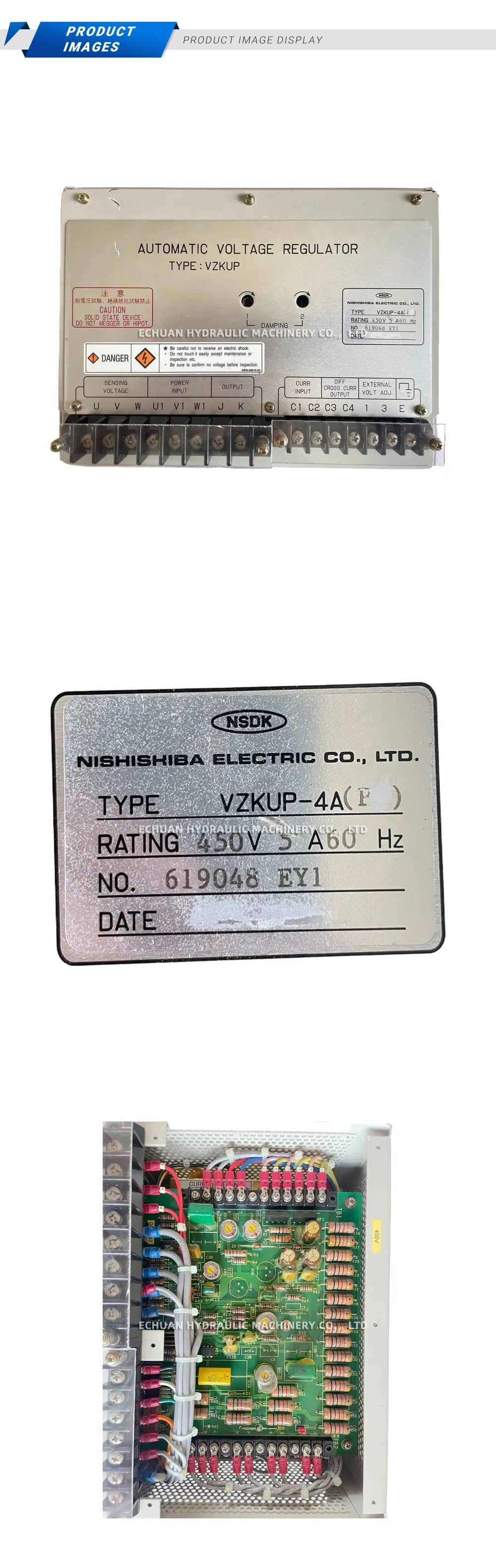 Nishishiba VZKUP-4A(F) Automatic Voltage Regulator Description