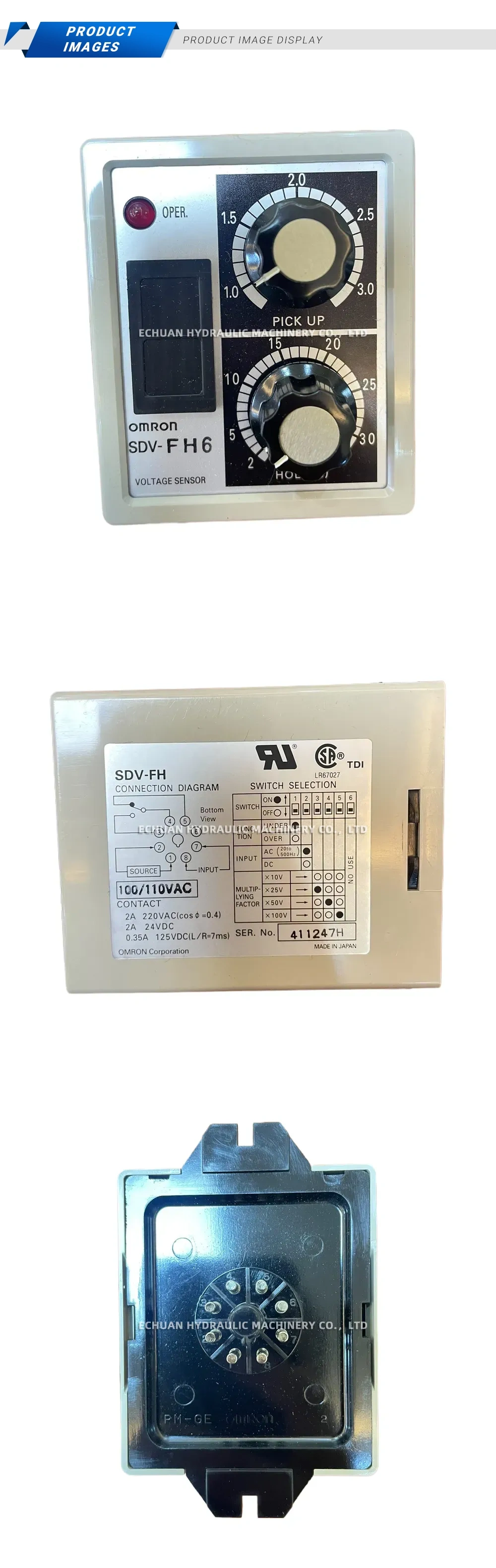 OMRON SDV-FH6 Voltage Sensor Description