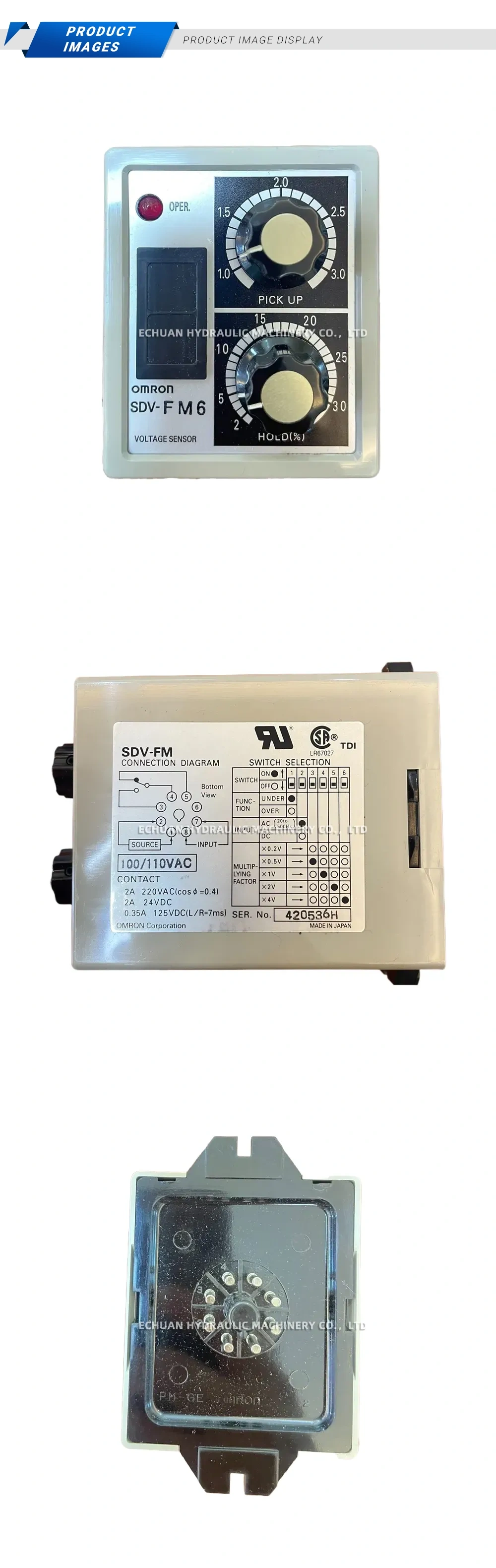 OMRON SDV-FM6 Voltage Sensor Description