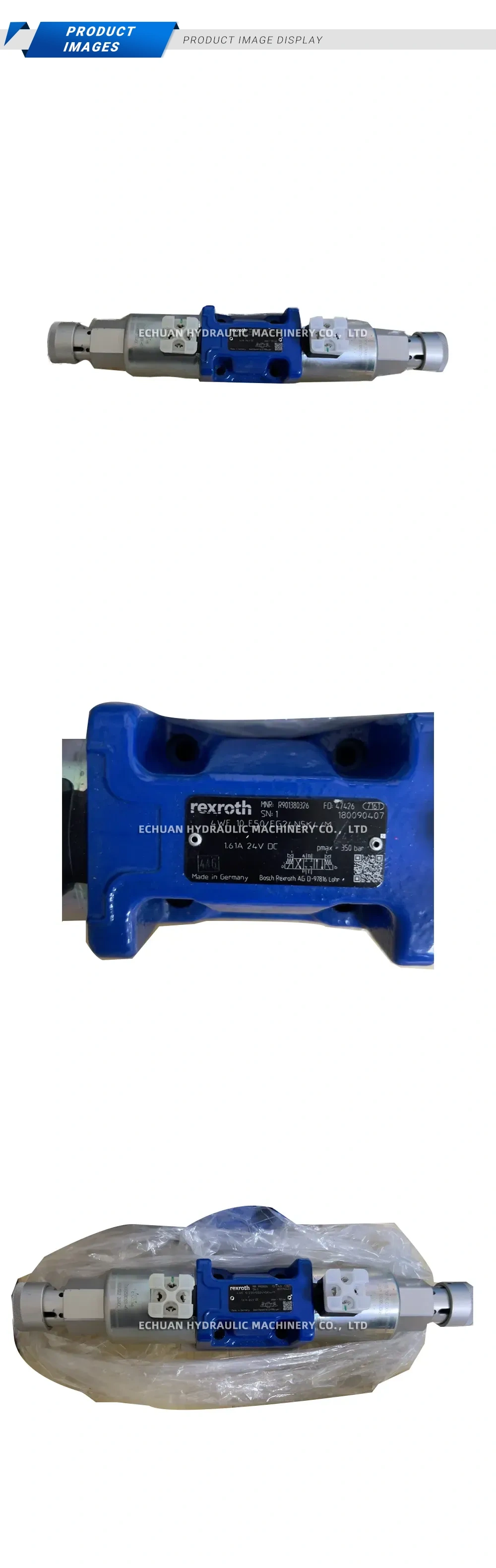 Rexroth 4WE 10 E50/EG24N5K4/M Hydraulic Directional Control Valve Description