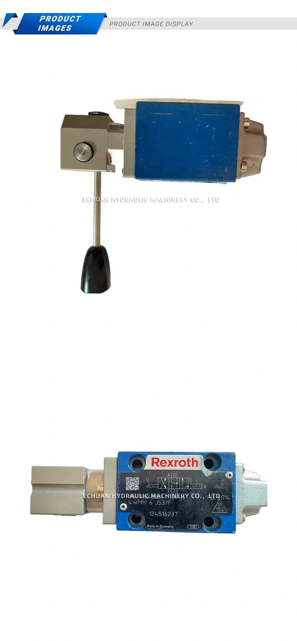 Rexroth 4WMM 6 J53/F Manual Directional Control Valve Description