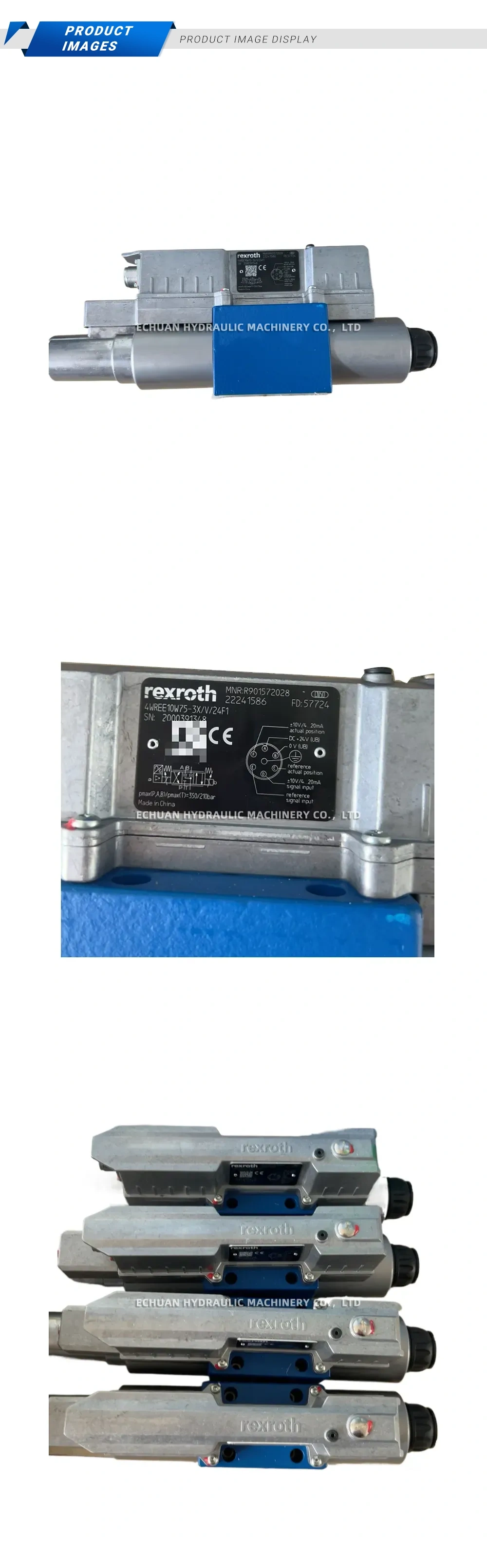 Rexroth 4WREE10W75-3X/V/24F1 Proportional Directional Valve Description