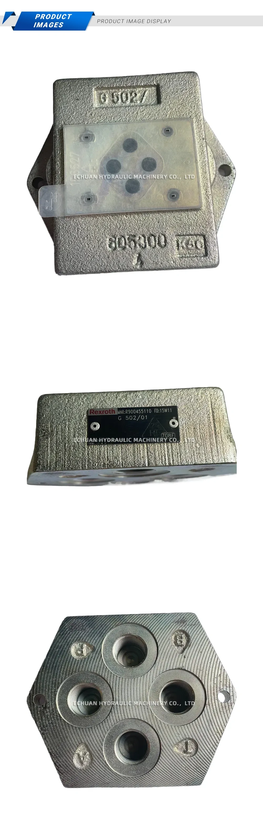 Rexroth G 502/01 Hydraulic Subplate Description