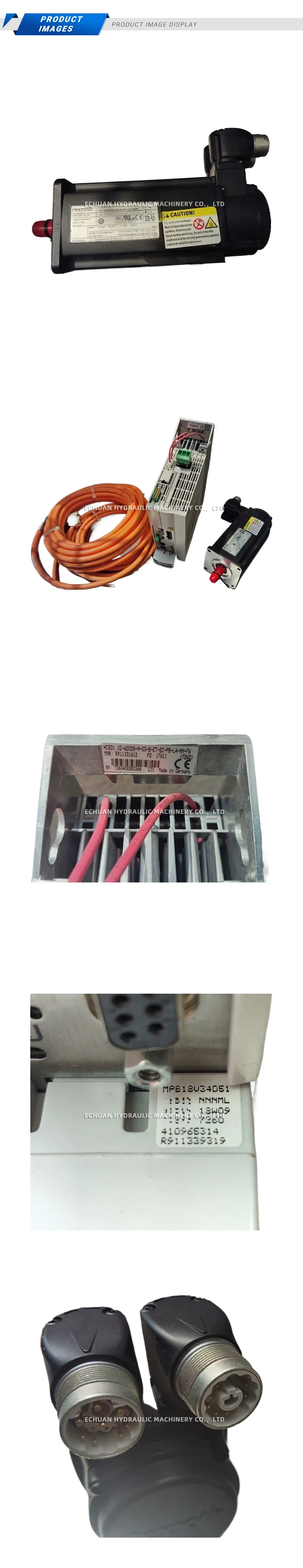 Rexroth HCS01.1E-W0028-A-03-B-ET-EC-PB-L4-NN-FW / MSK040B-0450-NN-M1-UG1-NNNN Servo Drive and Servo Motor Set Description