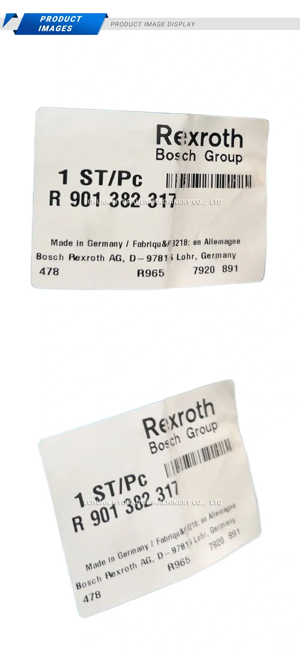 Rexroth R 901 382 317 Proportional Valve Description