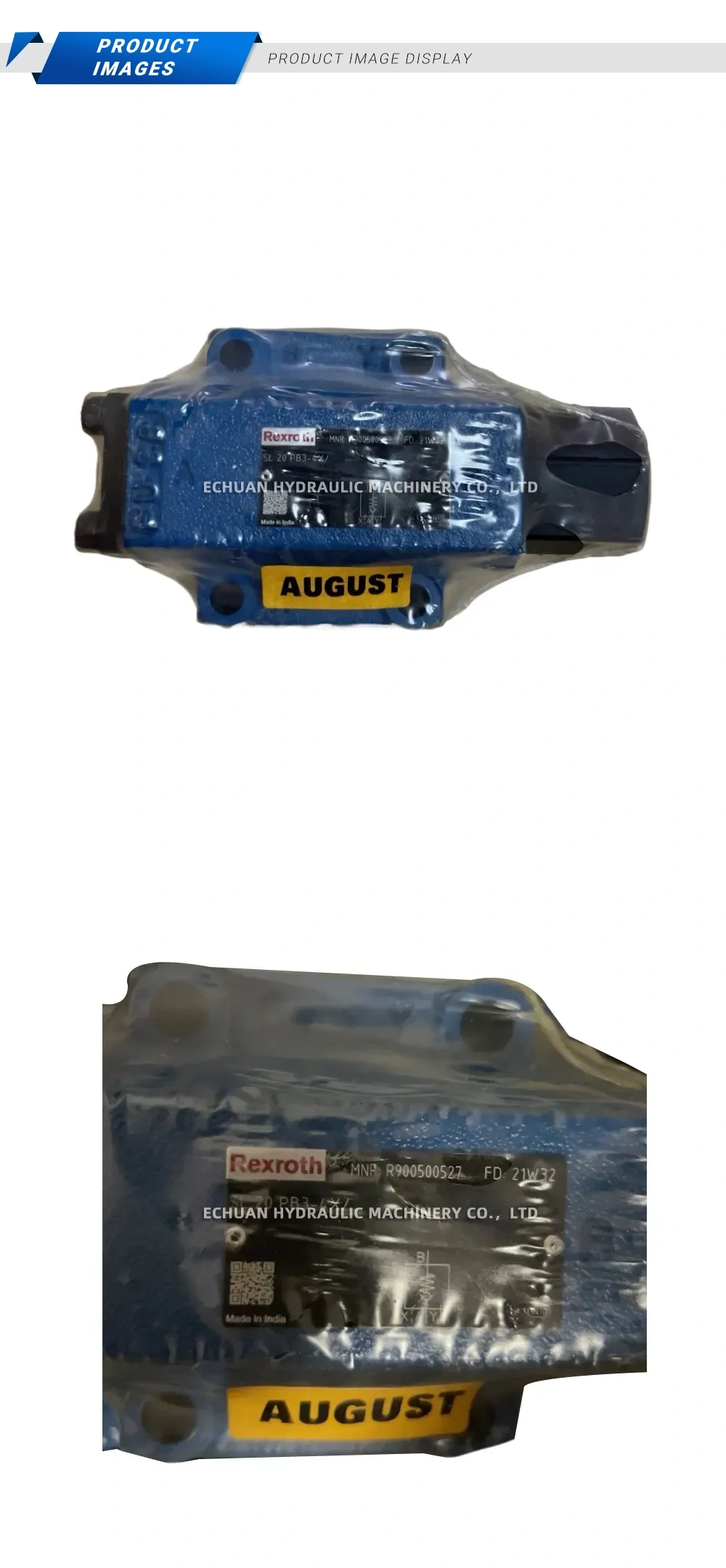 Rexroth SL 20 PB3-4X/ Hydraulic Pilot-Operated Check Valve Description