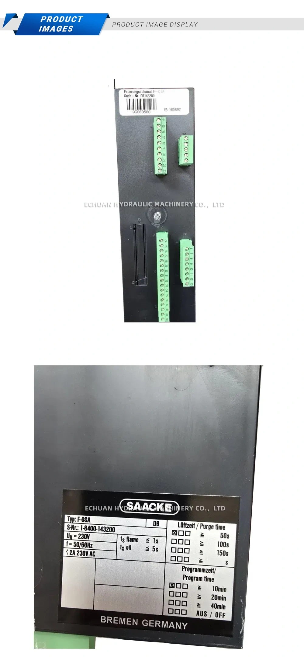 SAACKE F-OSA Combustion Controller Description