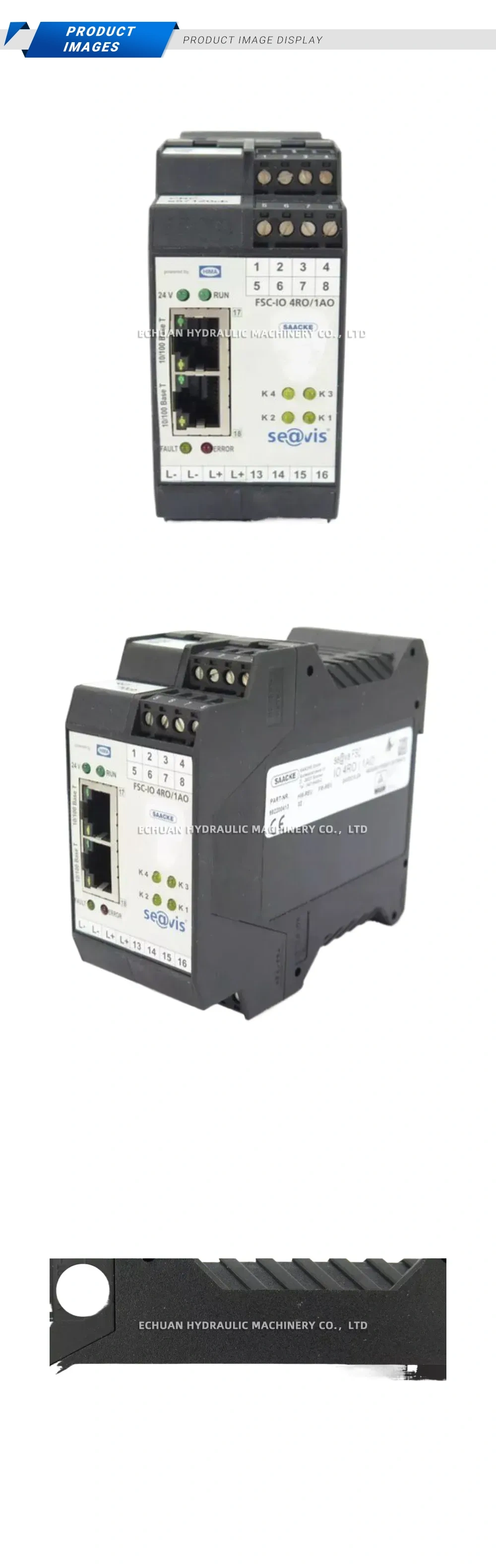 SAACKE FSC-IO 4RO/1AO Industrial I/O Module Description