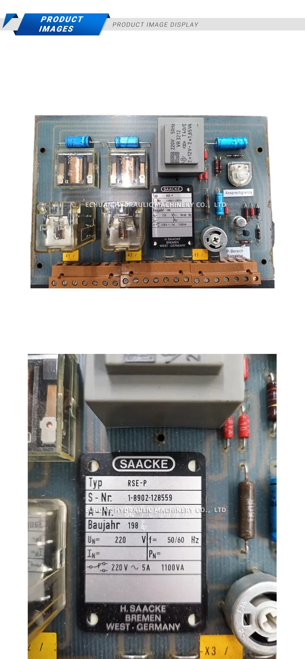 SAACKE RSE-P Control Circuit Board Description