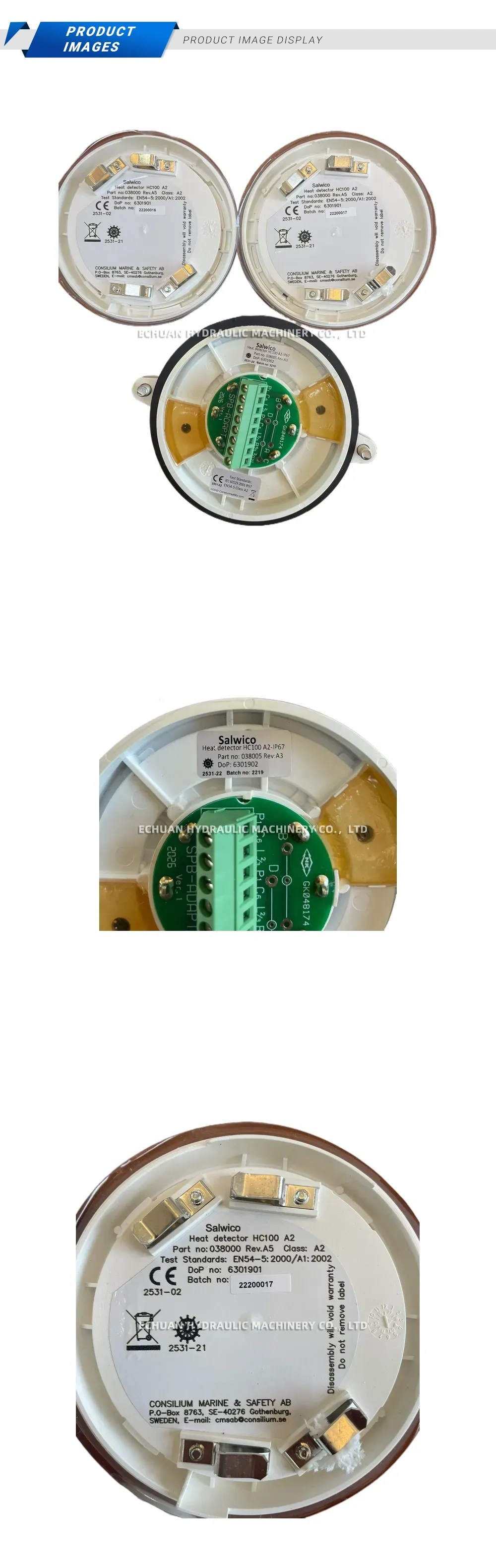 Salwico HC100 A2 Heat Detector Description