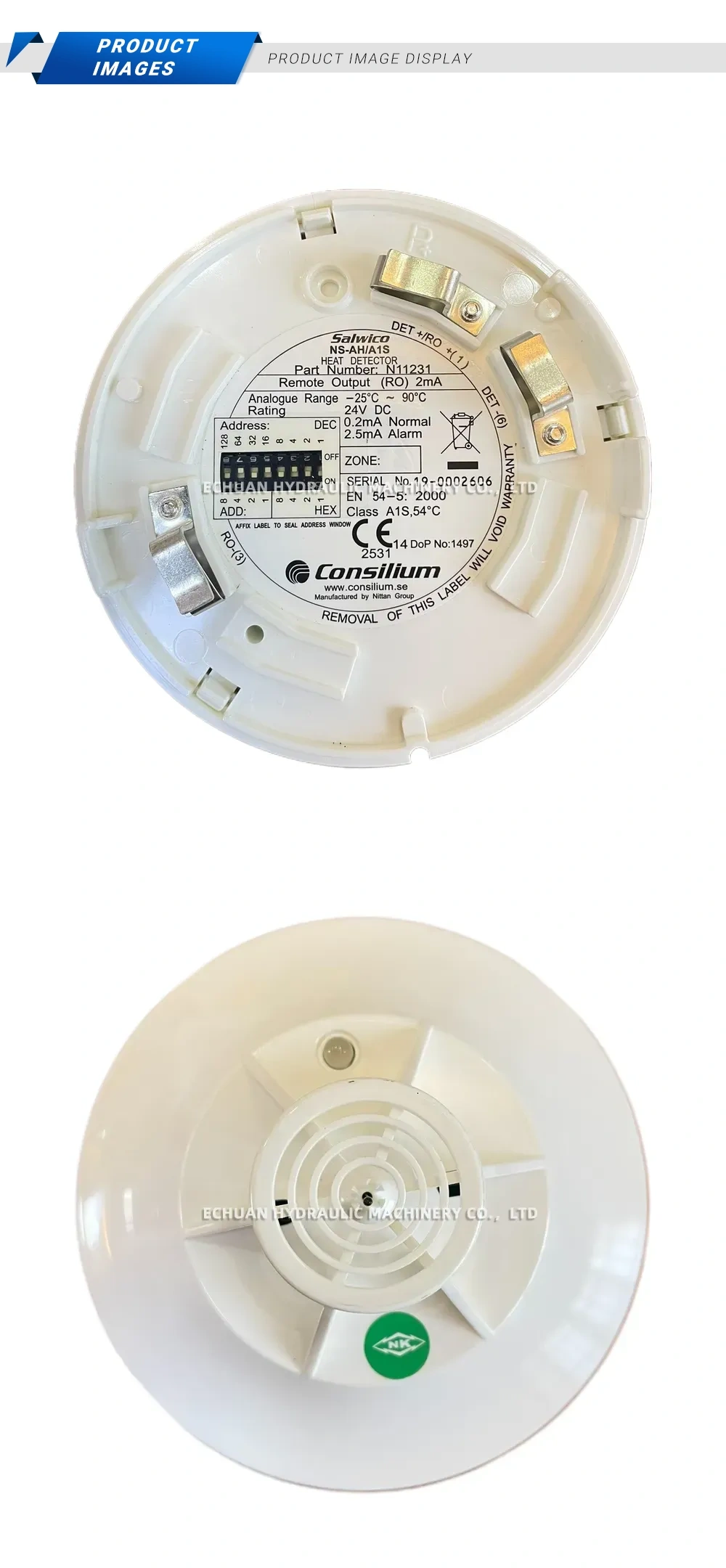 Salwico NS-AHIA1S Heat Detector Description