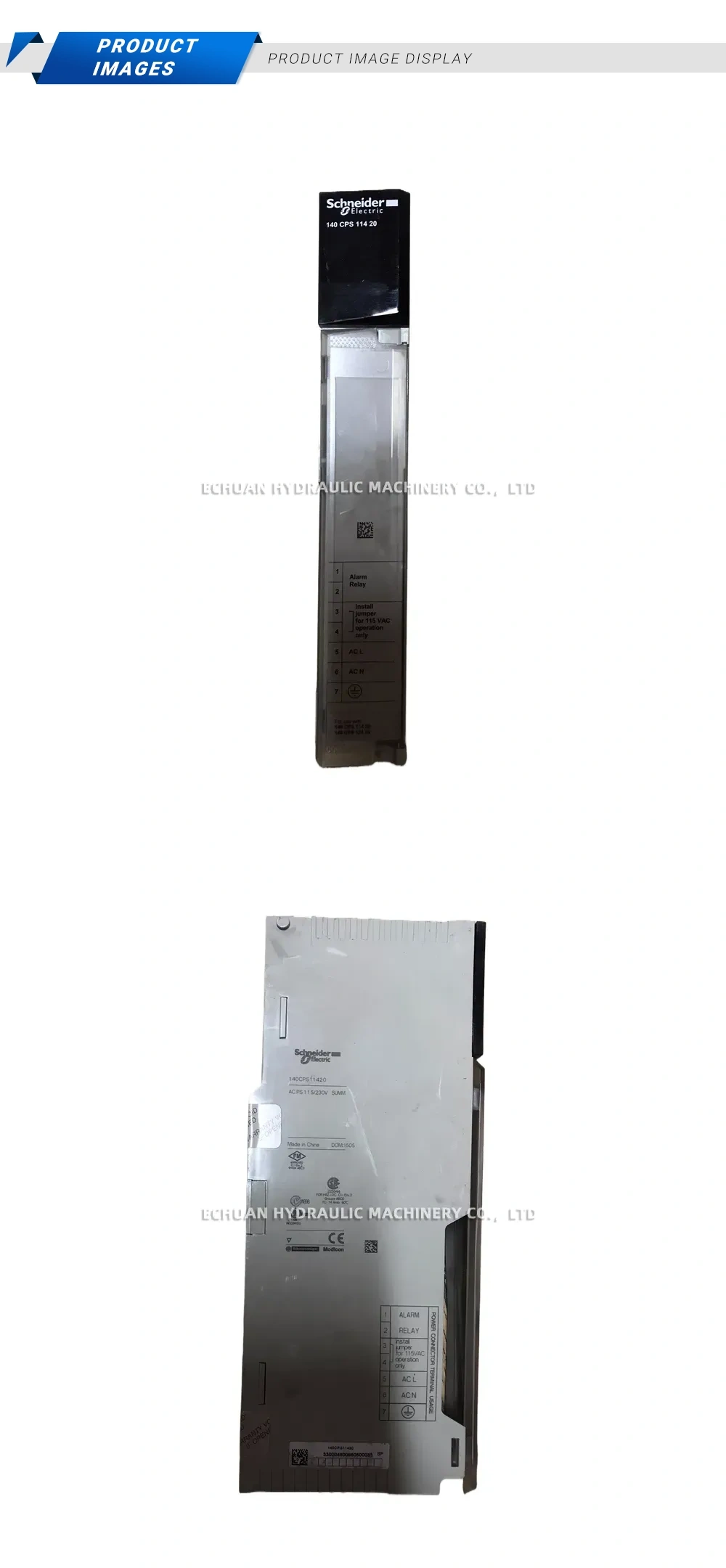 Schneider Electric 140 CPS 114 20 AC Power Supply Module Description