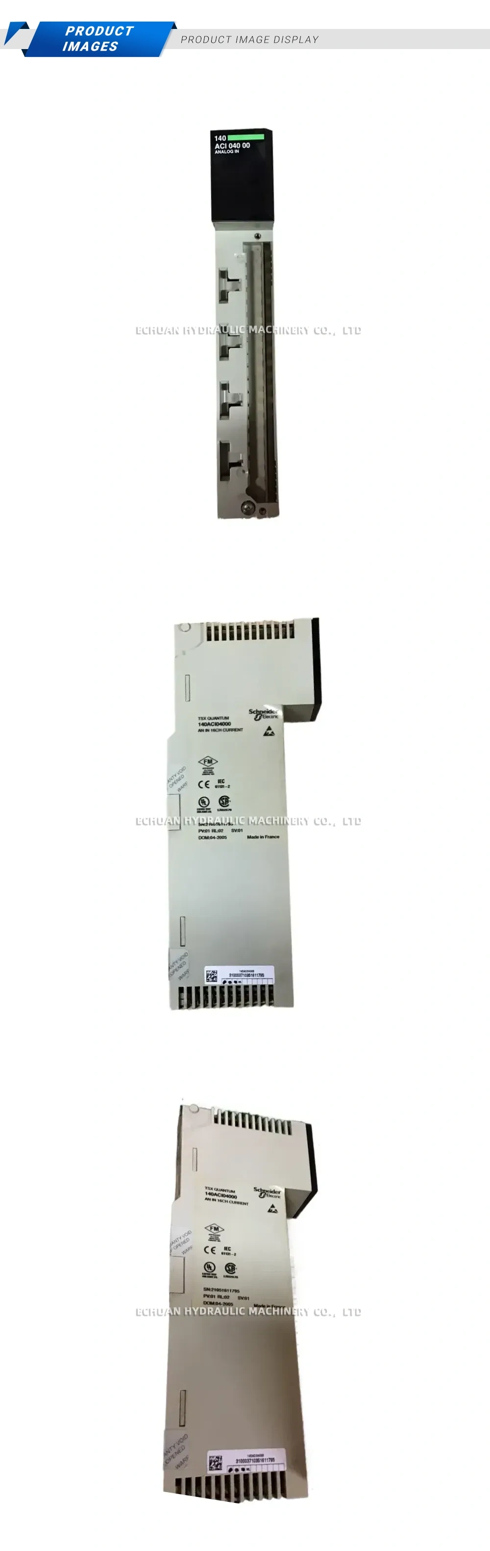 Schneider Electric 140ACI04000 PLC Analog Input Module Description
