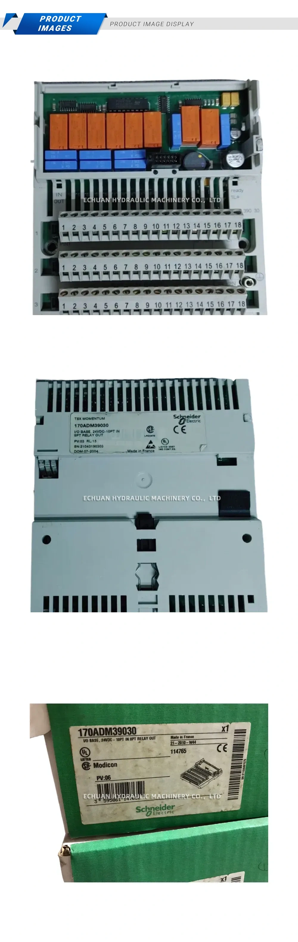 Schneider Electric 170ADM39030 I/O Base Module Description