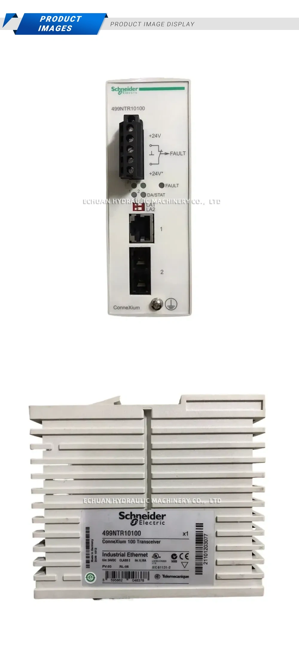 Schneider Electric 499NTR10100 Industrial Ethernet Transceiver Description