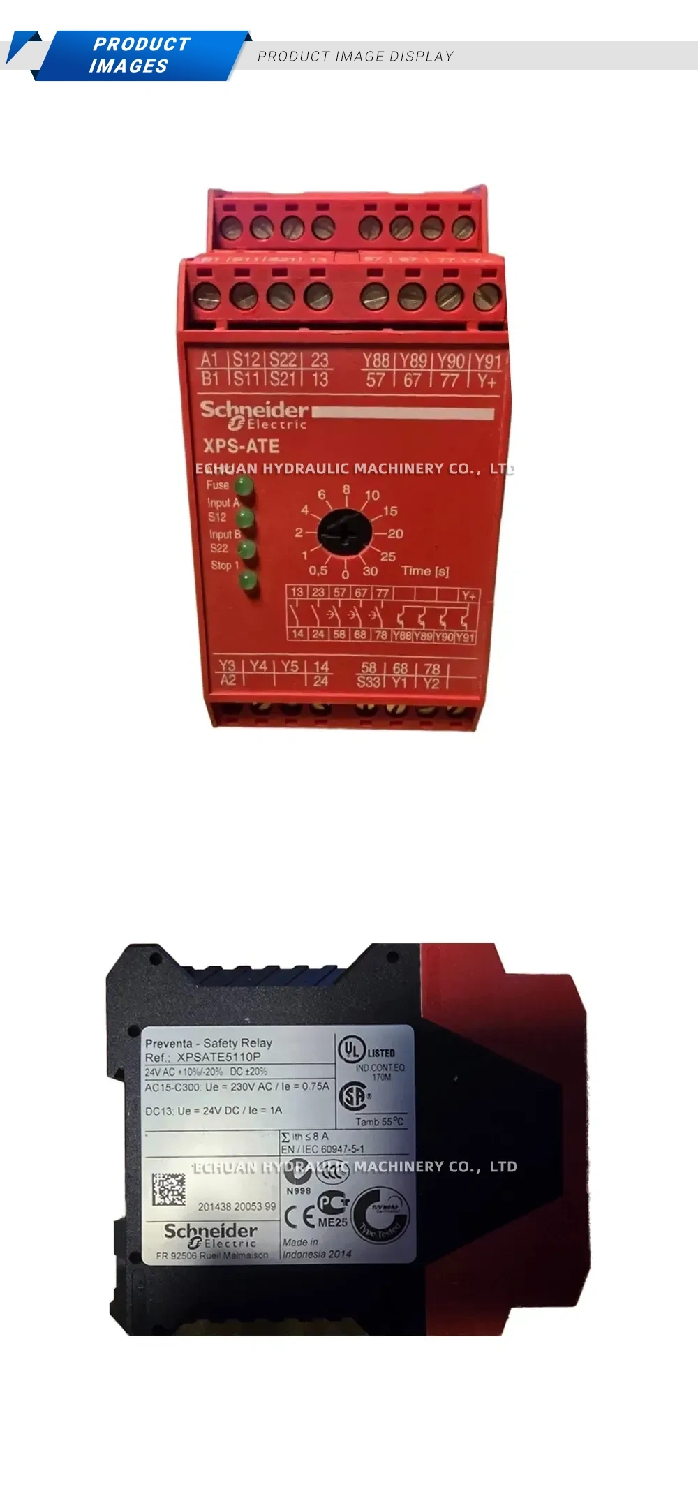 Schneider Electric XPSATE5110P Safety Relay Description