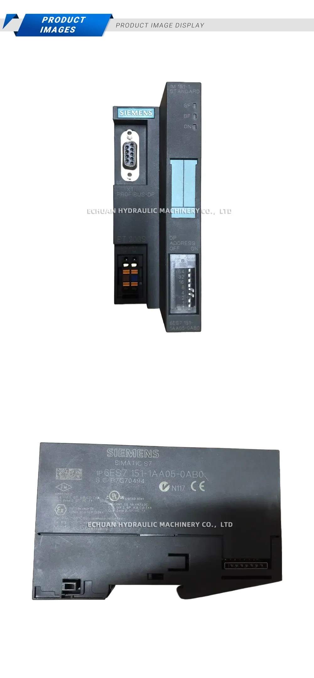 Siemens 6ES7 151-1AA05-0AB0 SIMATIC S7 ET 200S Interface Module IM 151-1 Description