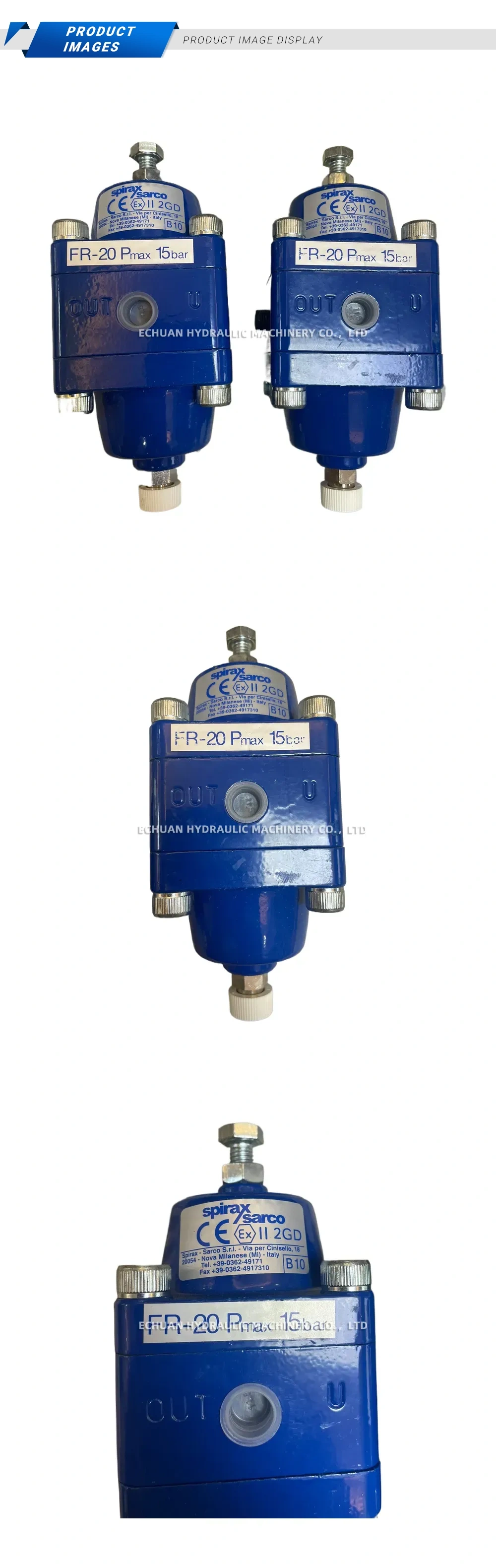 Spirax Sarco FR-20 Pneumatic Filter Regulator Description