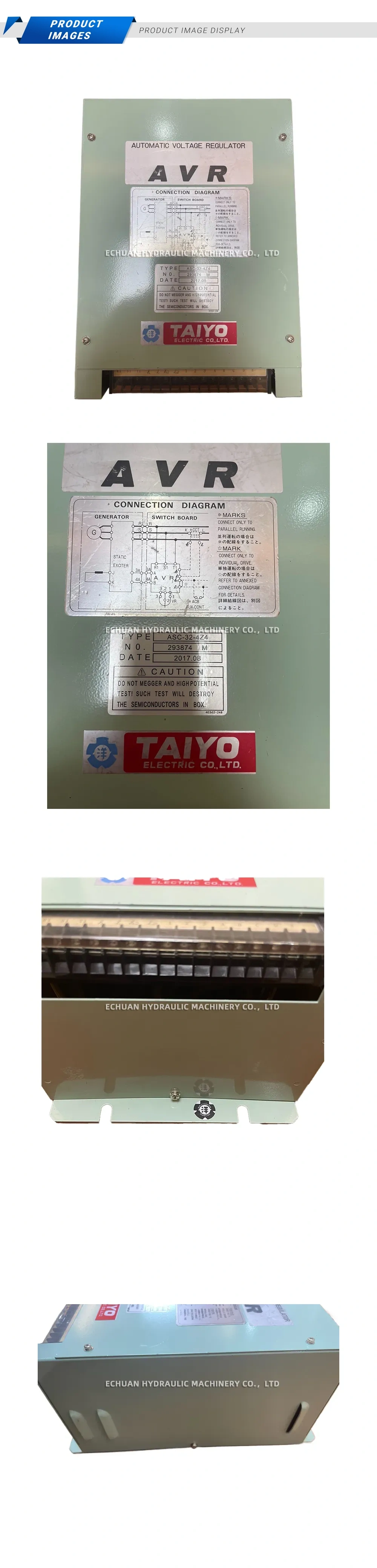 TAIYO ASC-32-4Z4 Automatic Voltage Regulator Description