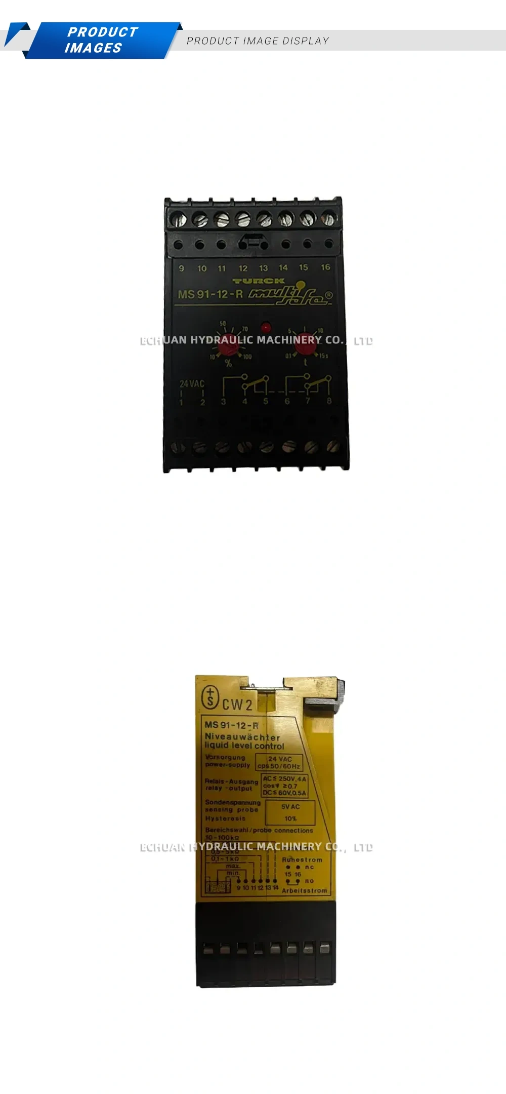TURCK MS 91-12-R Liquid Level Control Relay Description