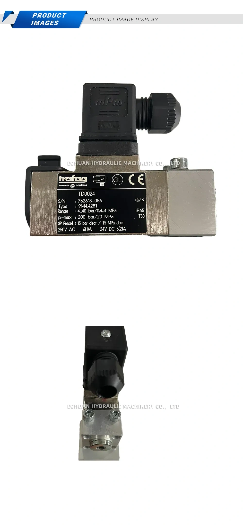 Trafag 9M4.4281 Pressure Switch Description