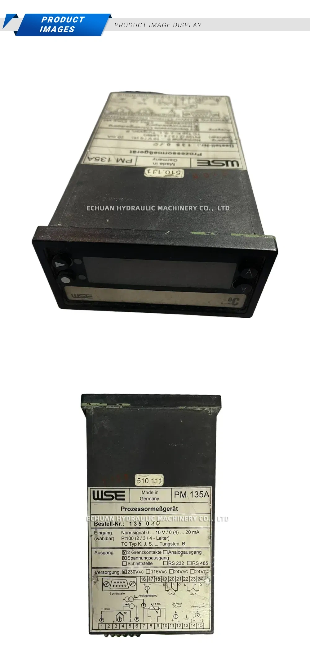 WSE PM 135A Process Meter / Process Controller Description