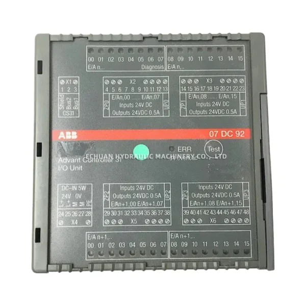 ABB 07 DC 92 Advant Controller 31 I/O Unit - Echuan Hydraulic