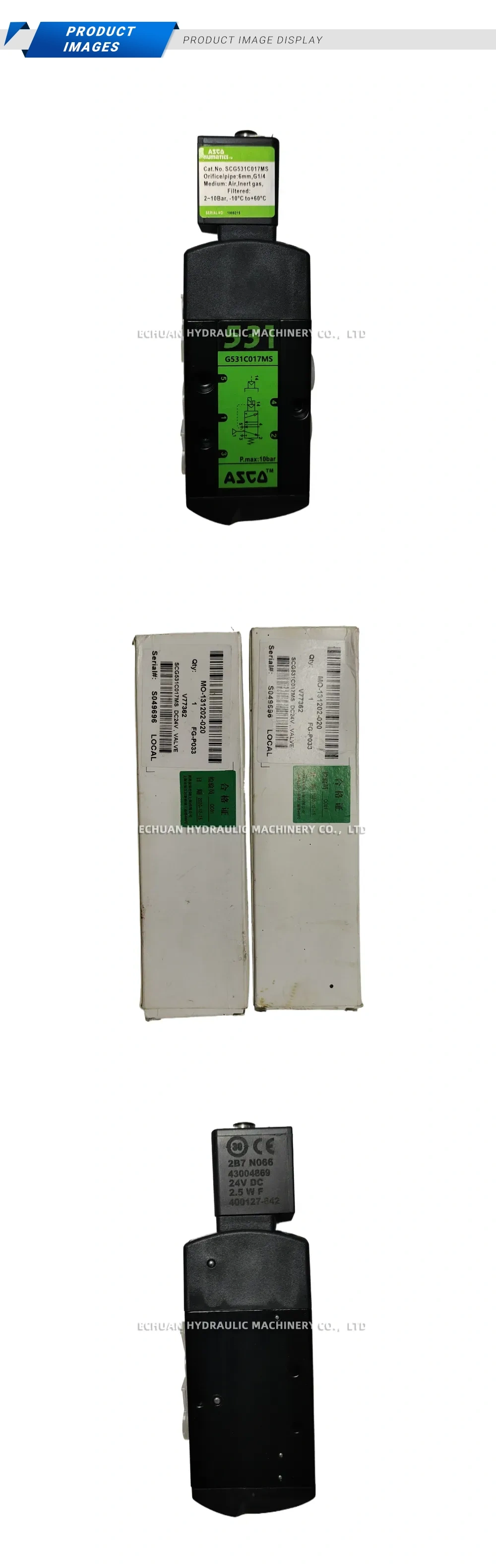 ASCO SCG531C017MS Solenoid Valve Description