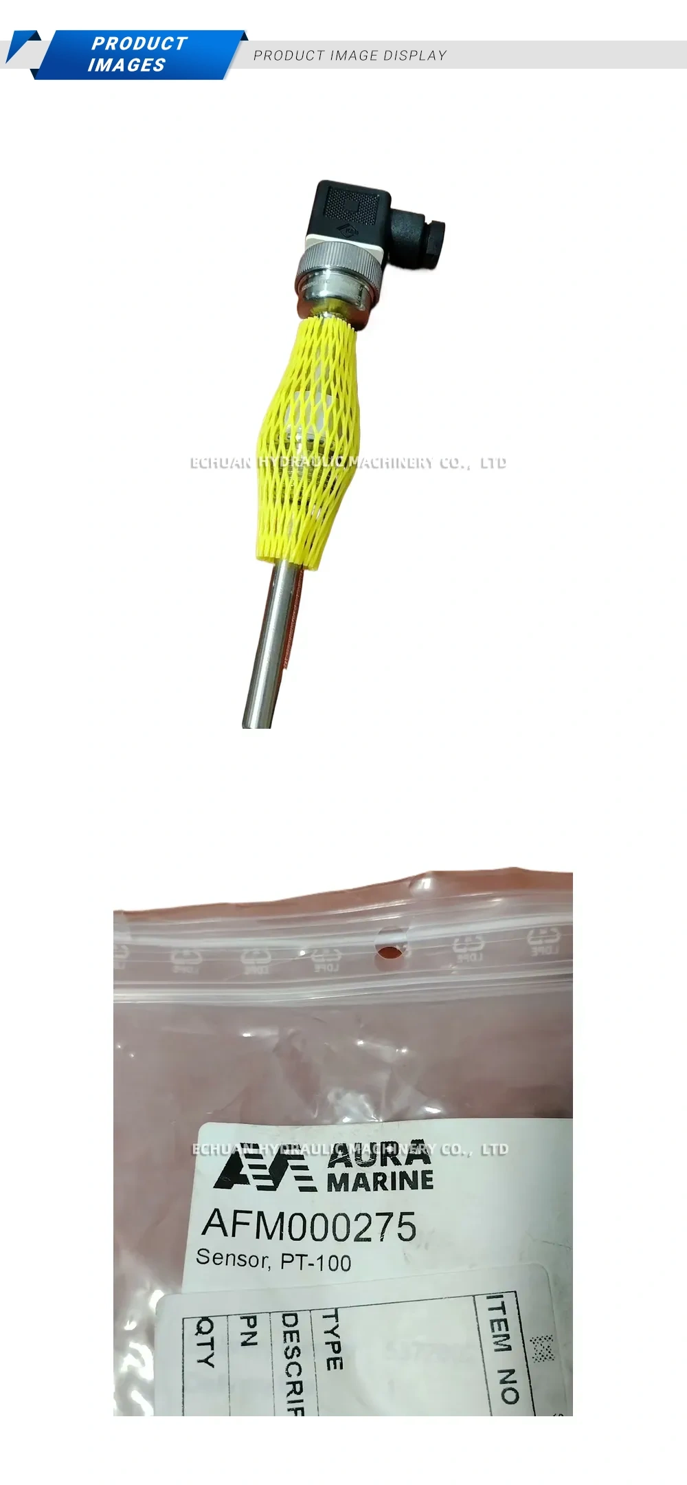 AURA MARINE AFM000275 PT-100 Temperature Sensor Description