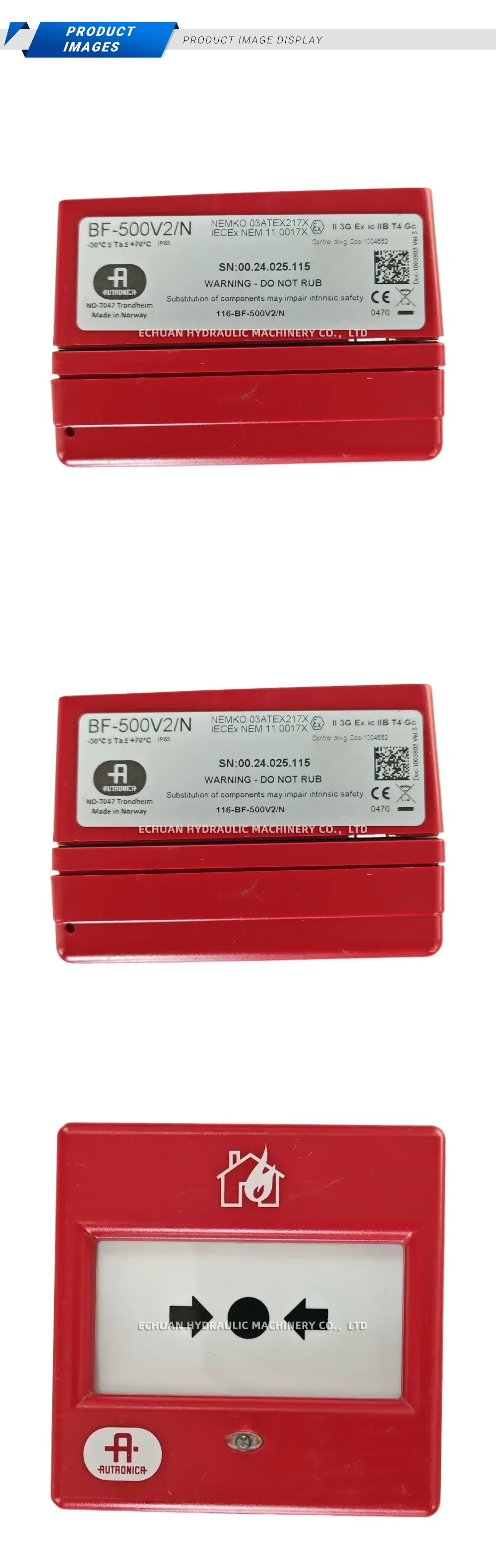 AUTRONICA BF-500V2/N Manual Call Point Description