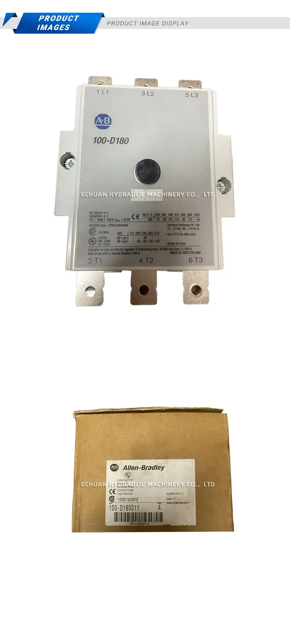 Allen-Bradley 100-D180 IEC Contactor Description