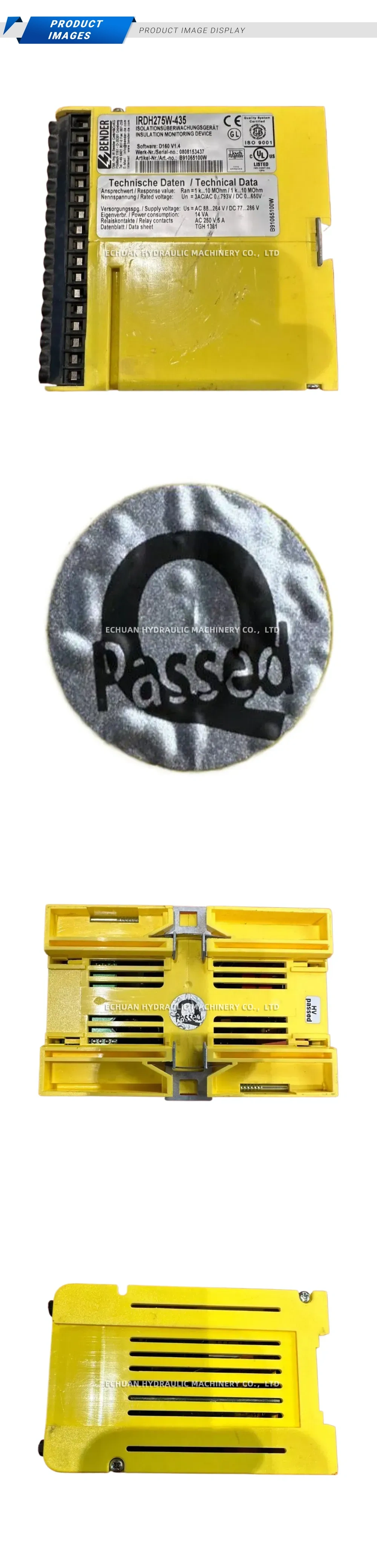 BENDER IRDH275W-435 Insulation Monitoring Device Description