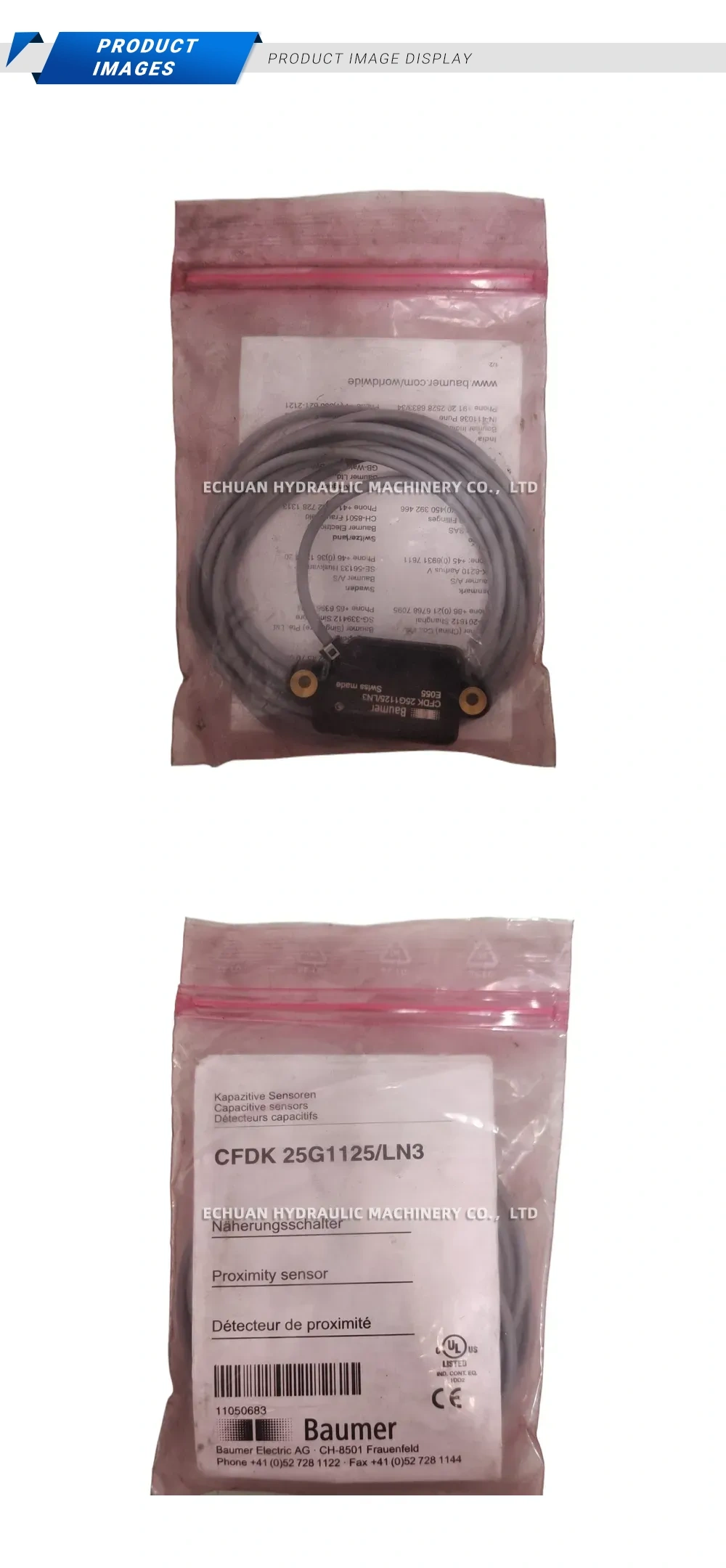 Baumer CFDK 25G1125/LN3 Capacitive Proximity Sensor Description