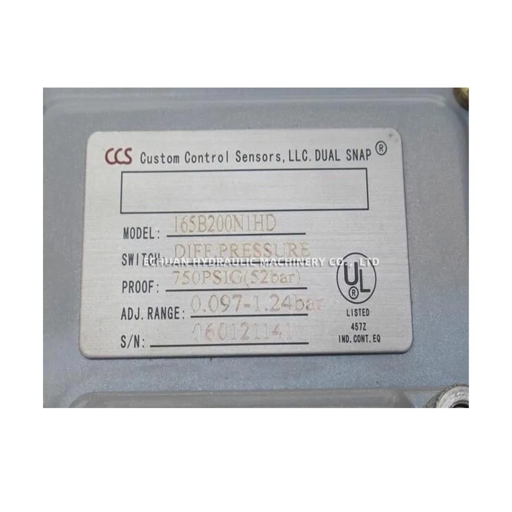CCS 165B200N1HD Differential Pressure Switch