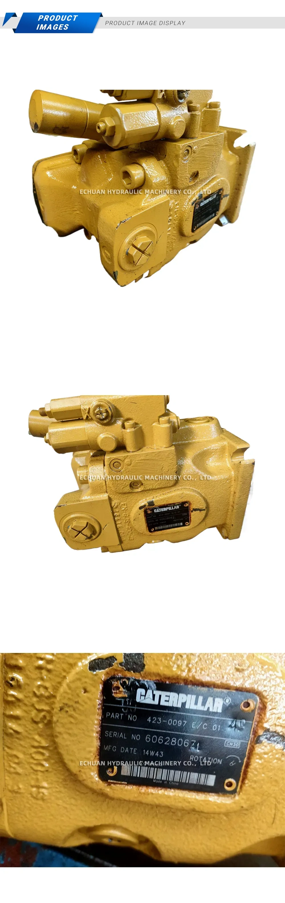 Caterpillar 423-0097 Hydraulic Piston Pump Description