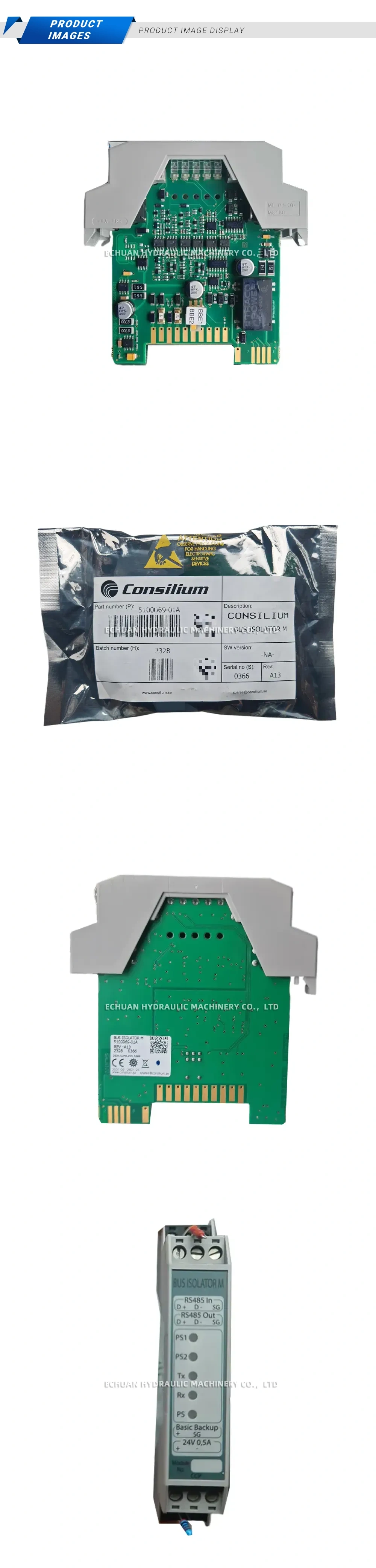 Consilium 5100069-01A Bus Isolator Module Description