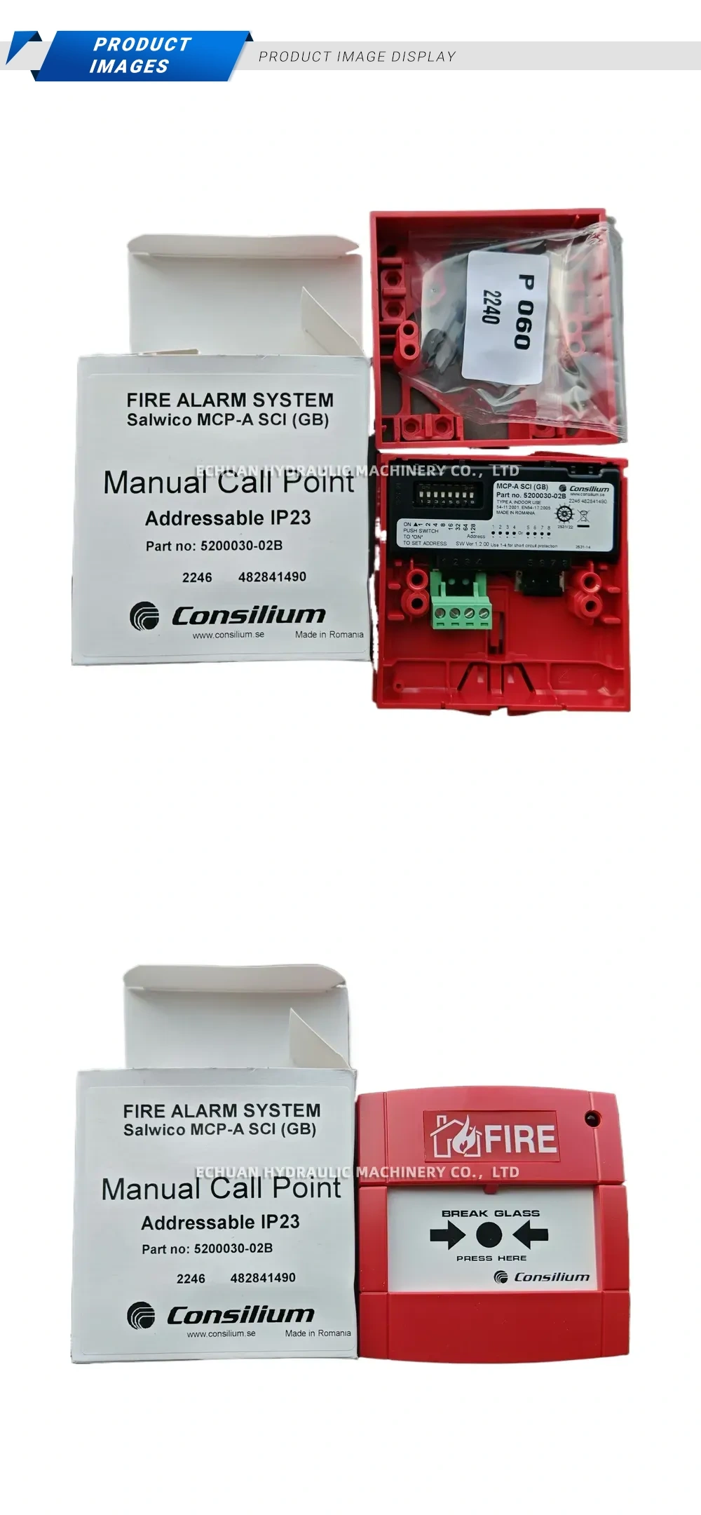 Consilium MCP-A SCI (GB) Manual Call Point Description