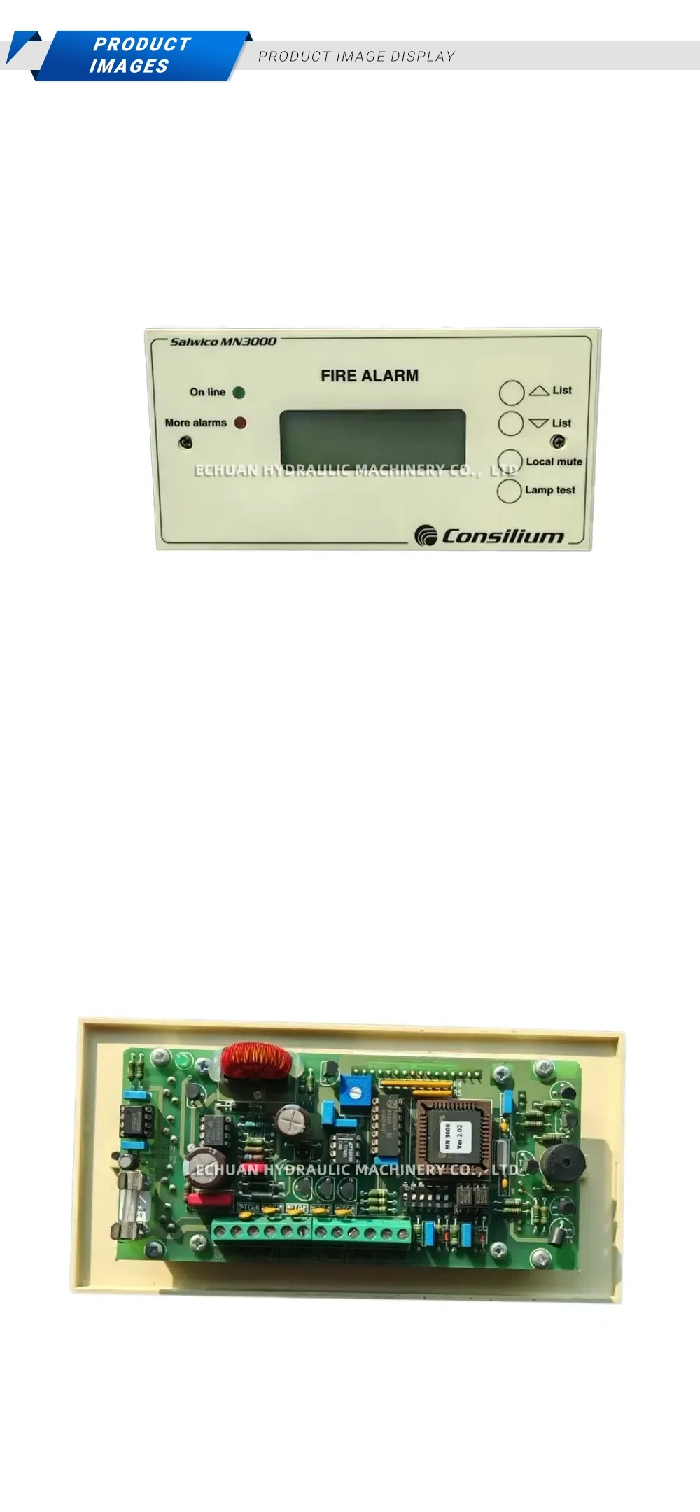 Consilium MN3000 Fire Alarm Repeater Panel Description