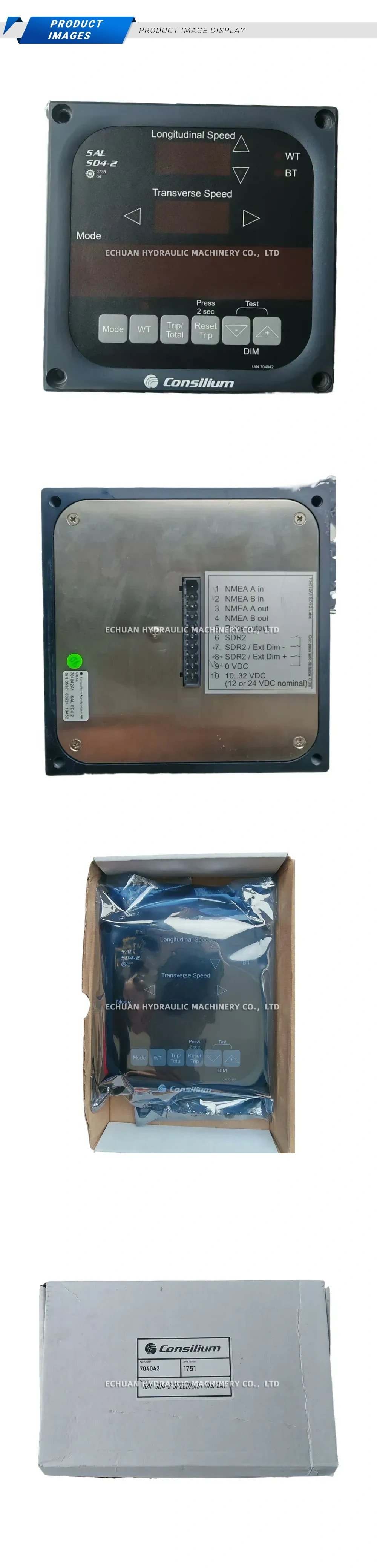 Consilium SAL SD4-2 Speed and Distance Display Description