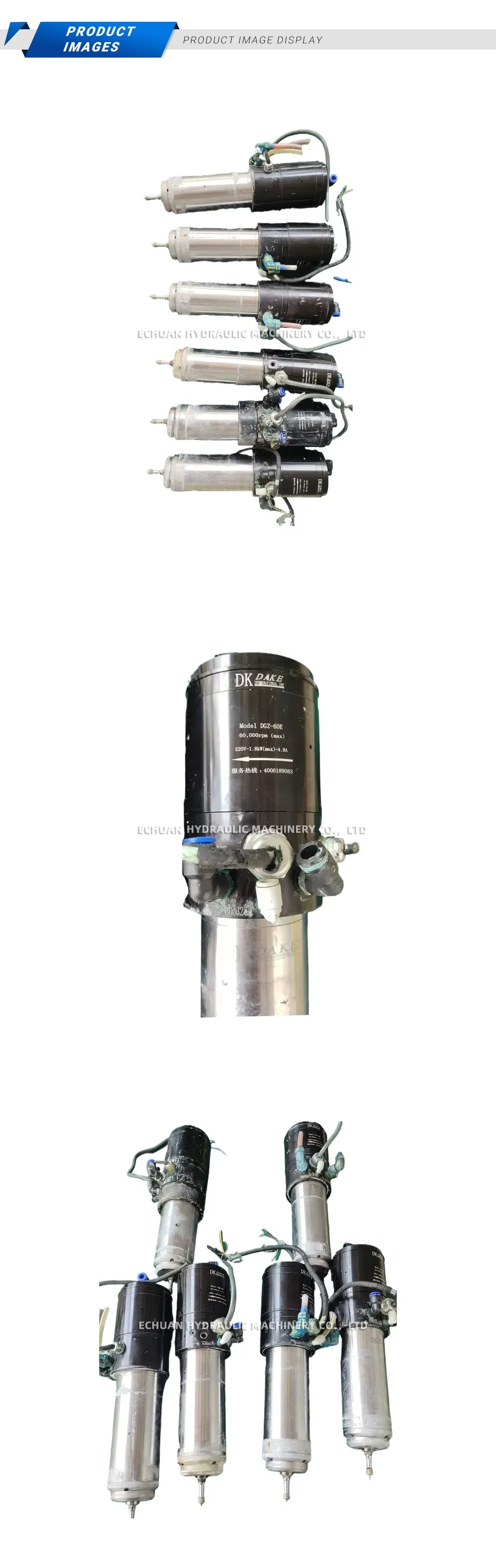 DK DAKE DGZ-60E High Speed Spindle Motor Description