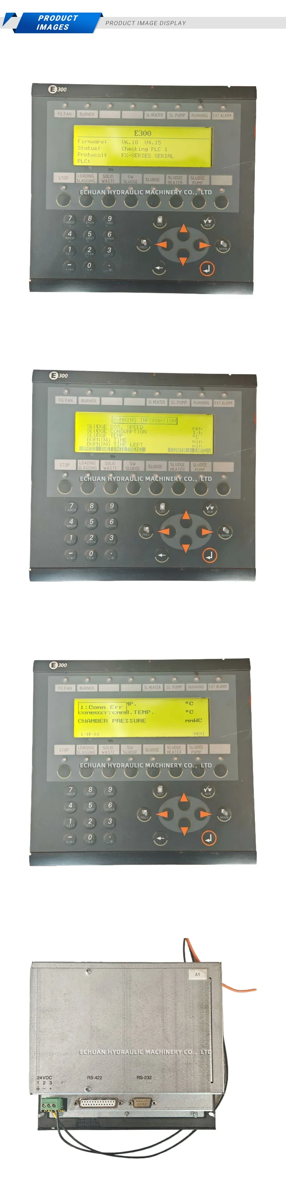 E300 Industrial Control Panel / HMI Description