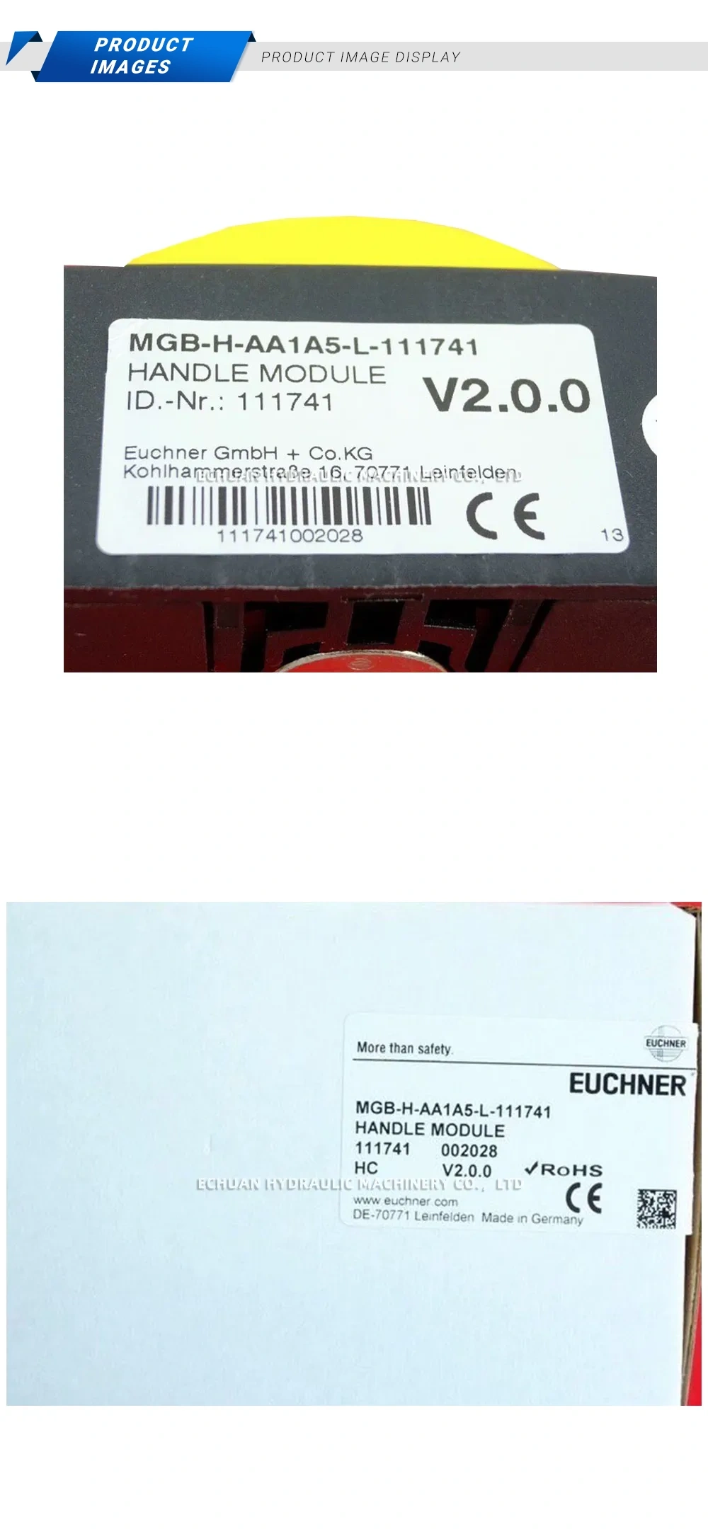 Euchner MGB-H-AA1A5-L-111741 Handle Module Description