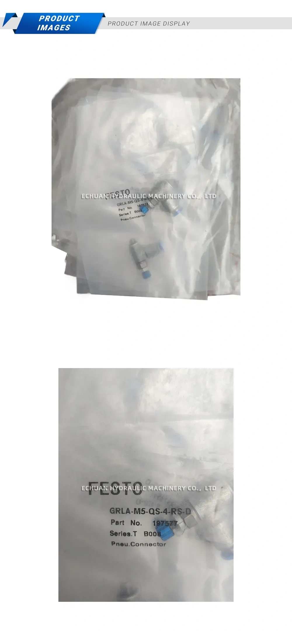 FESTO GRLA-M5-QS-4-RS-D One-way flow control valve Description